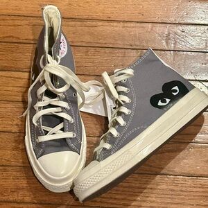 Converse Chuck 70 (Comme des Garçons) High “Steel Gray” (US M 5.5/W 7.5) NWB